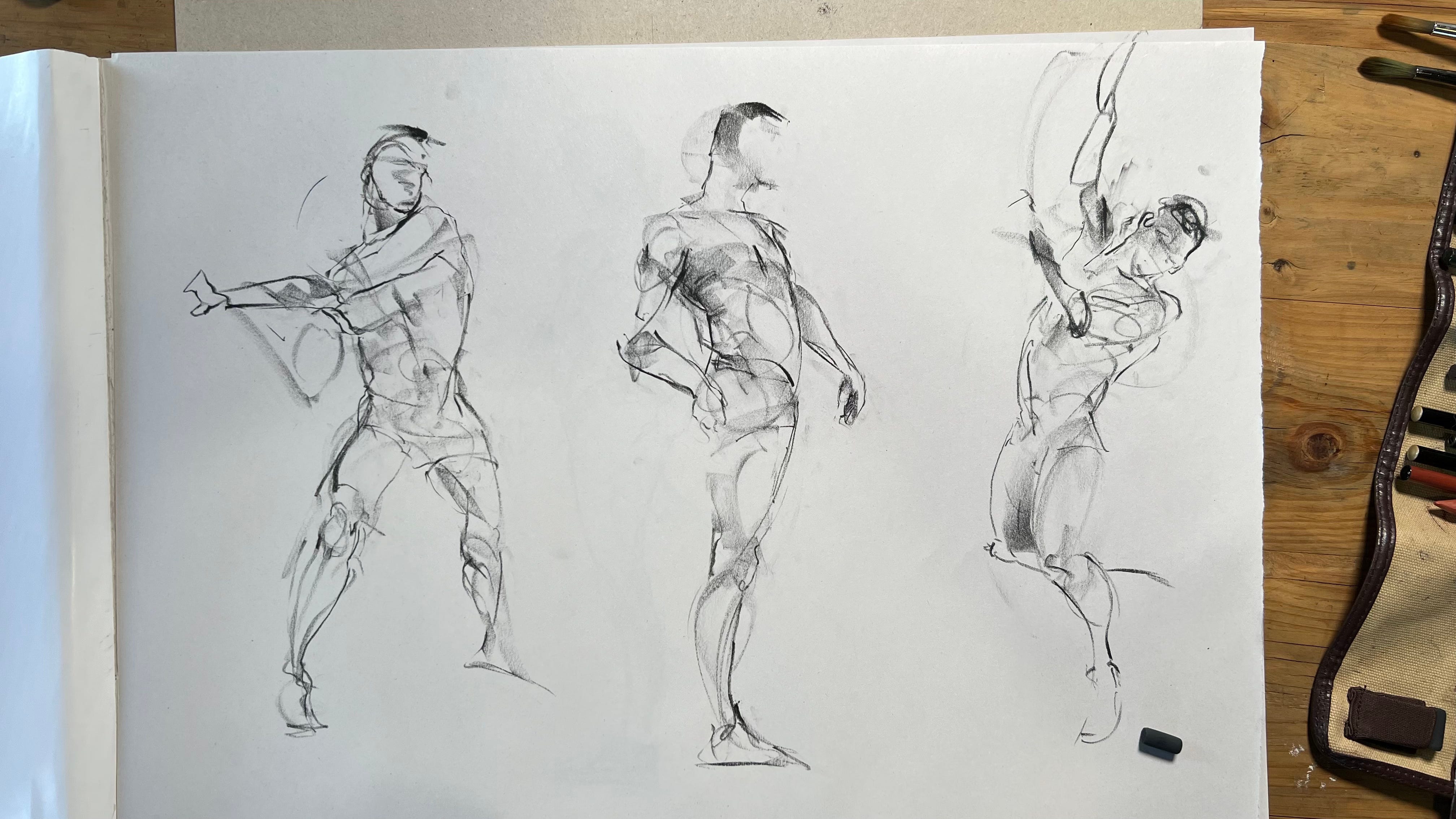 2 Minute Gestures - by Siobhan Twomey - Drawing Life, image size:4032x2268