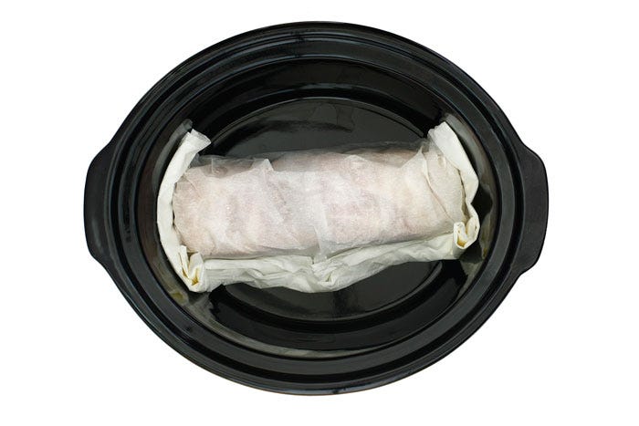 Panceta crujiente y tierna. Receta para slow cooker