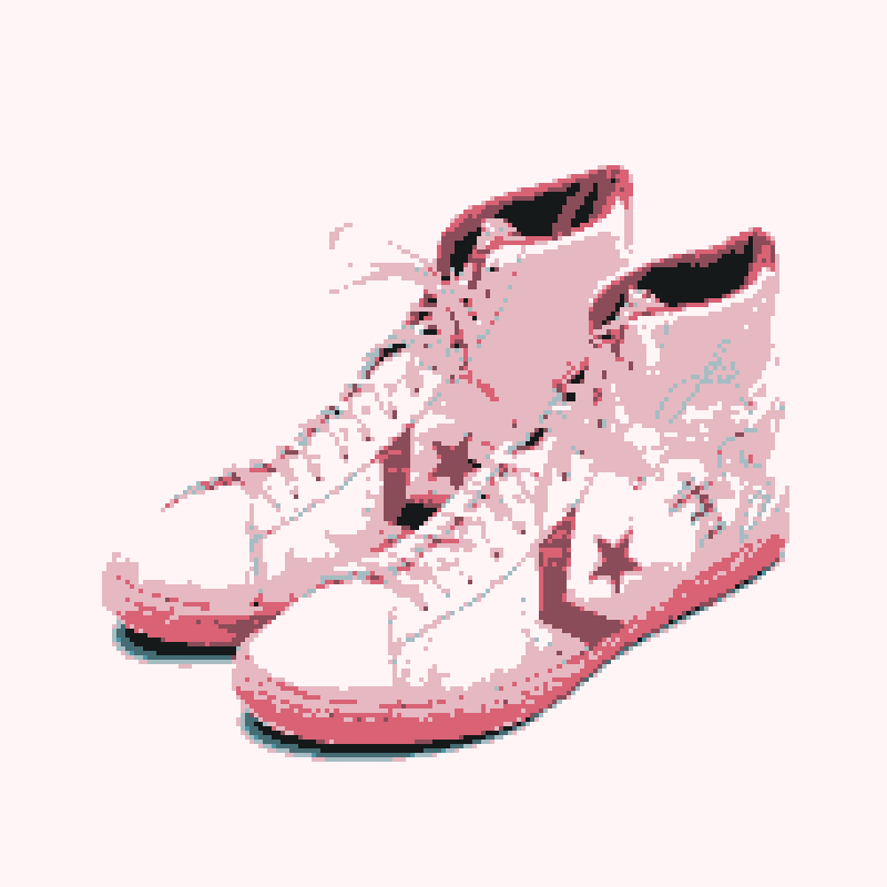 Pixeled converse