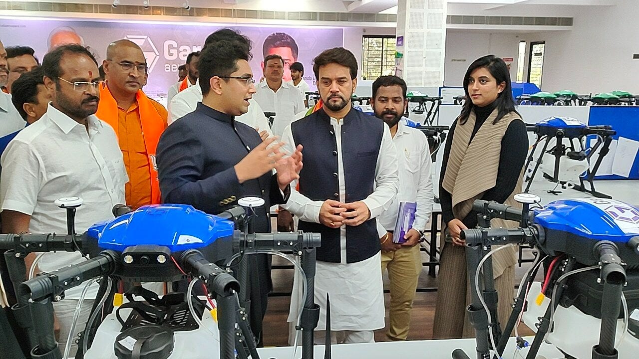 India will become a hub of drone technology, Union Minister for Information & Broadcasting Shri. Anurag Singh Thakur India will become a hub of drone technology, Union Minister for Information & Broadcasting Shri. Anurag Singh Thakur