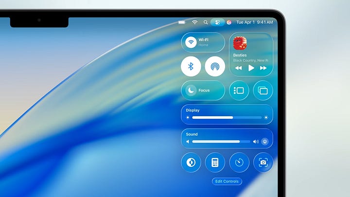 Control Center macOS 26