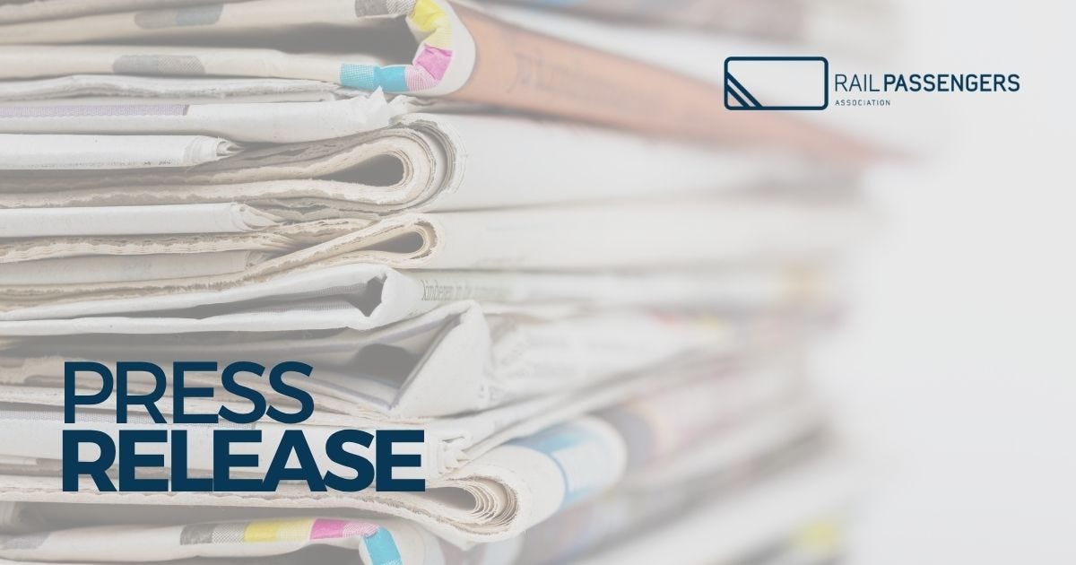 Rail Passengers Association Endorses Congressional Request to Renew Guaranteed Funding for Rail 