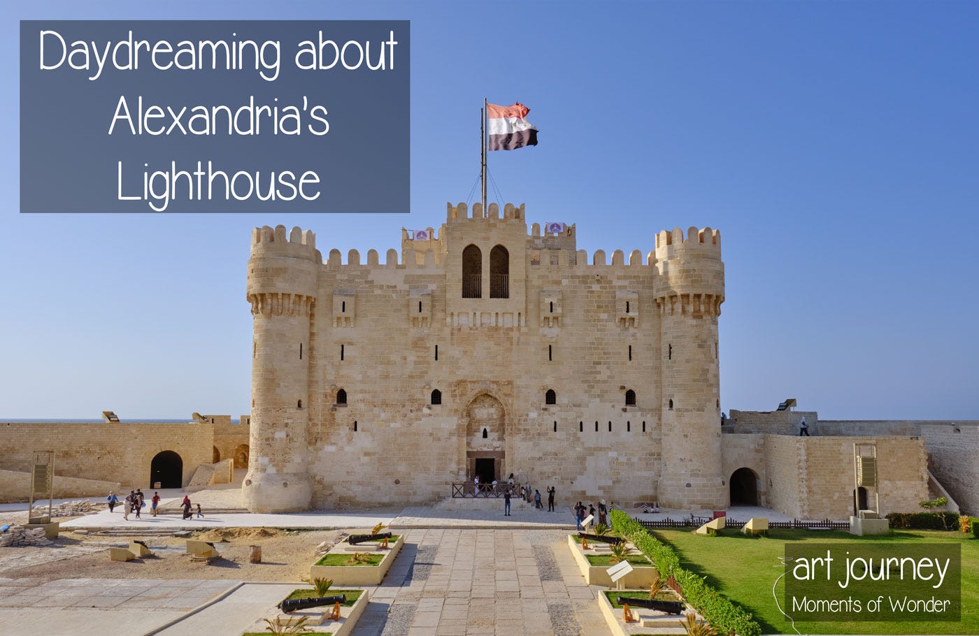 The Qaitbay Fort of Alexandria was built where the Lighthouse once stood The Qaitbay Fort of Alexandria was built where the Lighthouse once stood