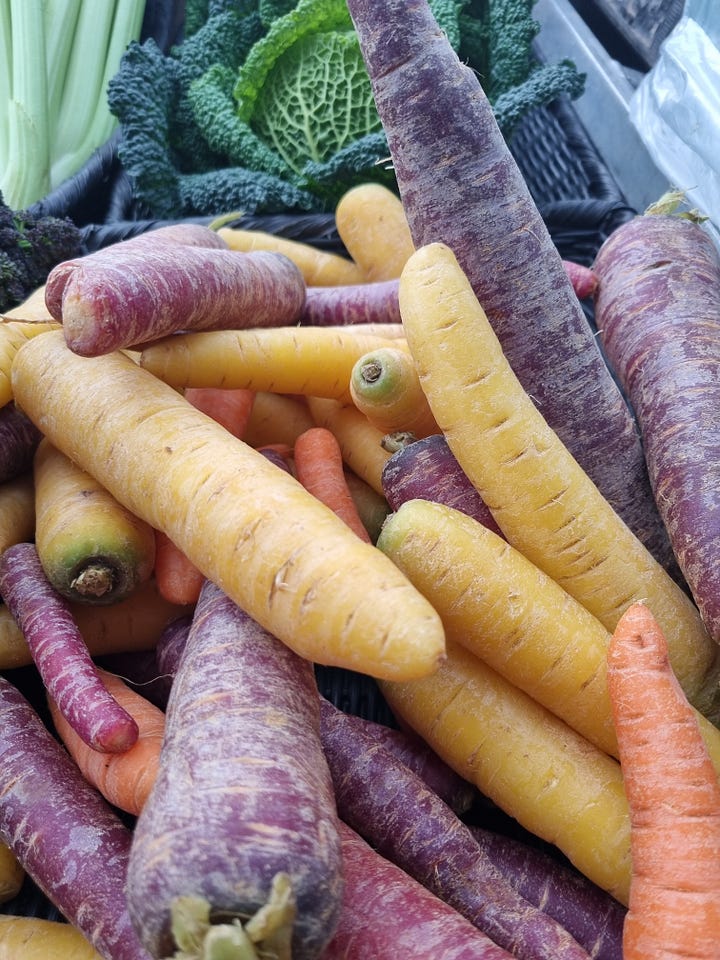 At the farmers' market December