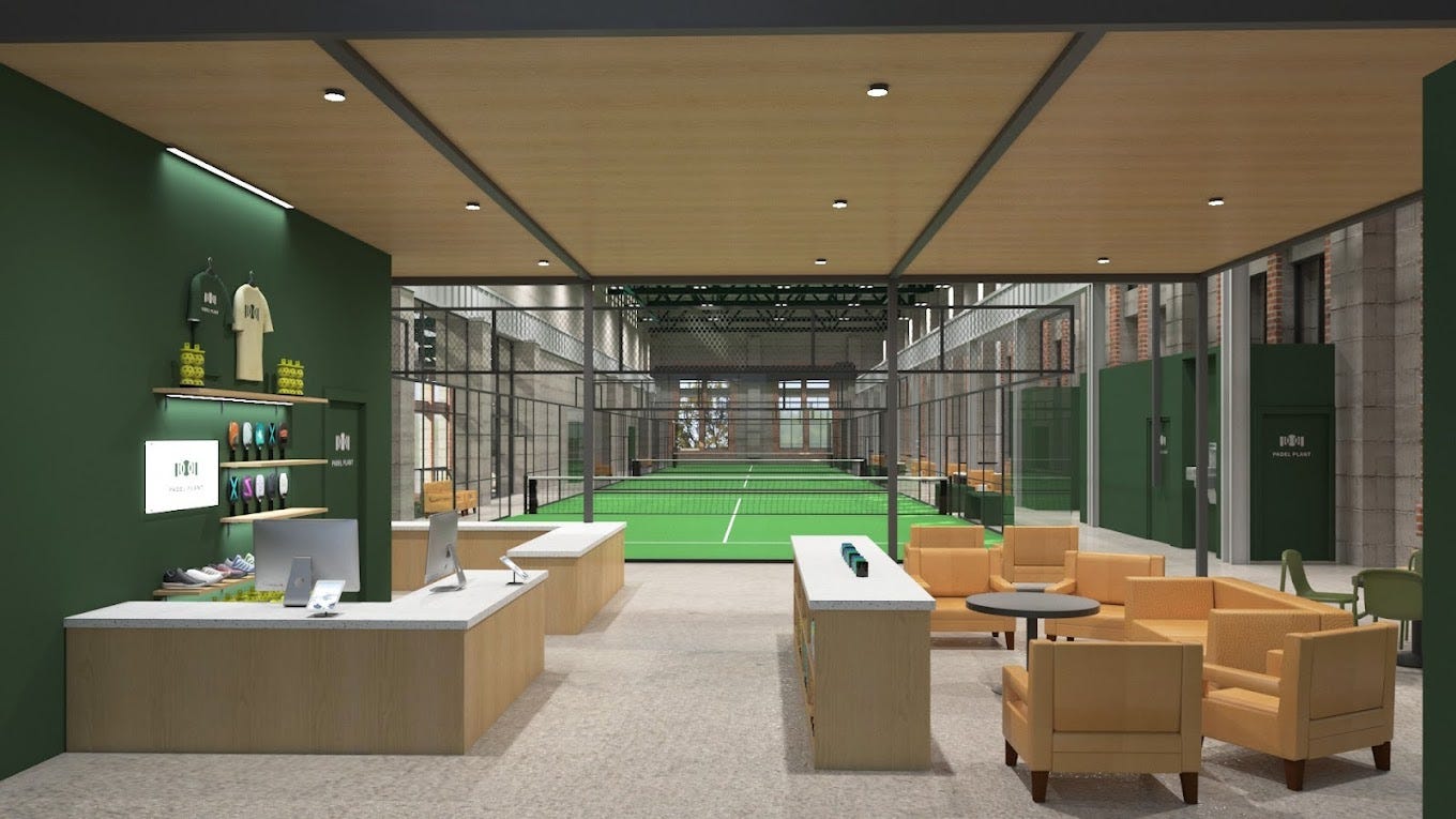 Entryway of Padel Plant in Richmond, VA