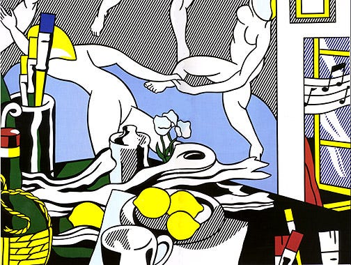 Artist's studio - The dance, 1974 - Roy Lichtenstein