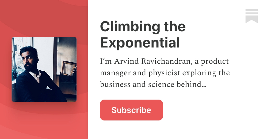 Climbing the Exponential | Arvind Ravichandran | Substack