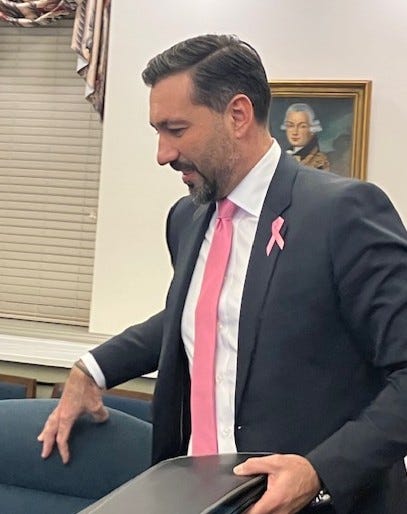 picture of new anad former York school chair and vice chair