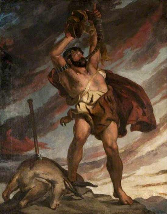 Nimrod a mighty hunter before the Lord, by David Scott (1832) (Public Domain)