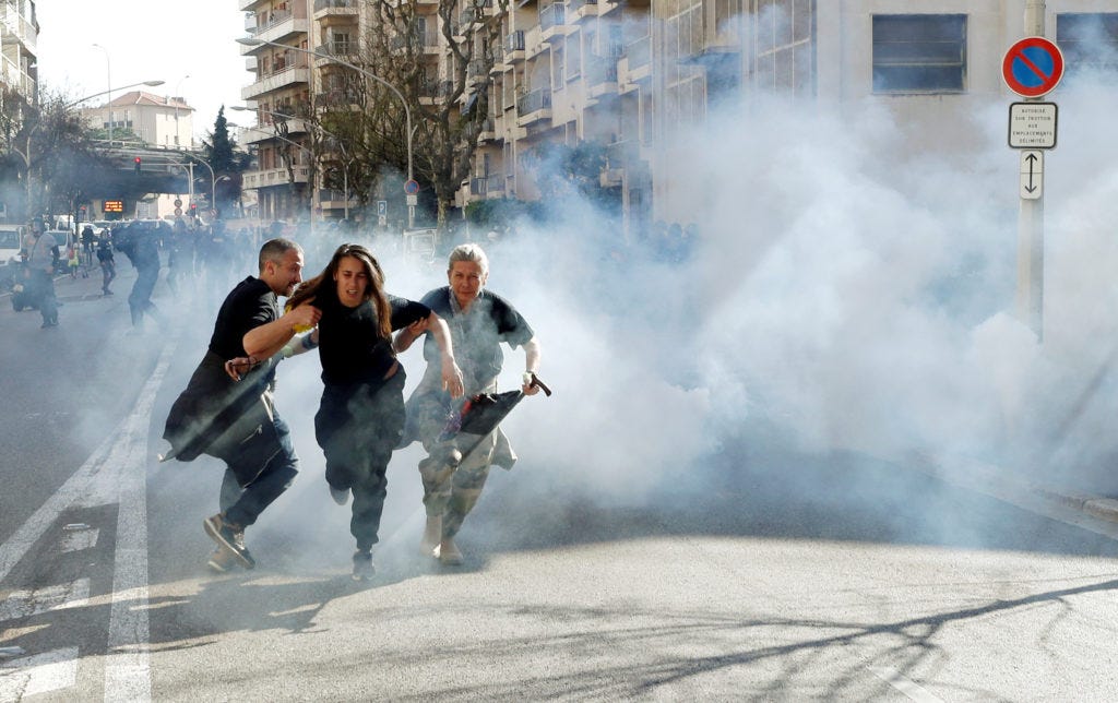 French yellow vests protest in Paris for 19th weekend as troops monitor |  PBS News Weekend