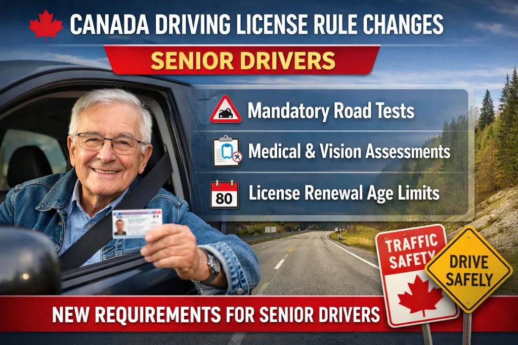 Canada Driving License Rule Changes Senior