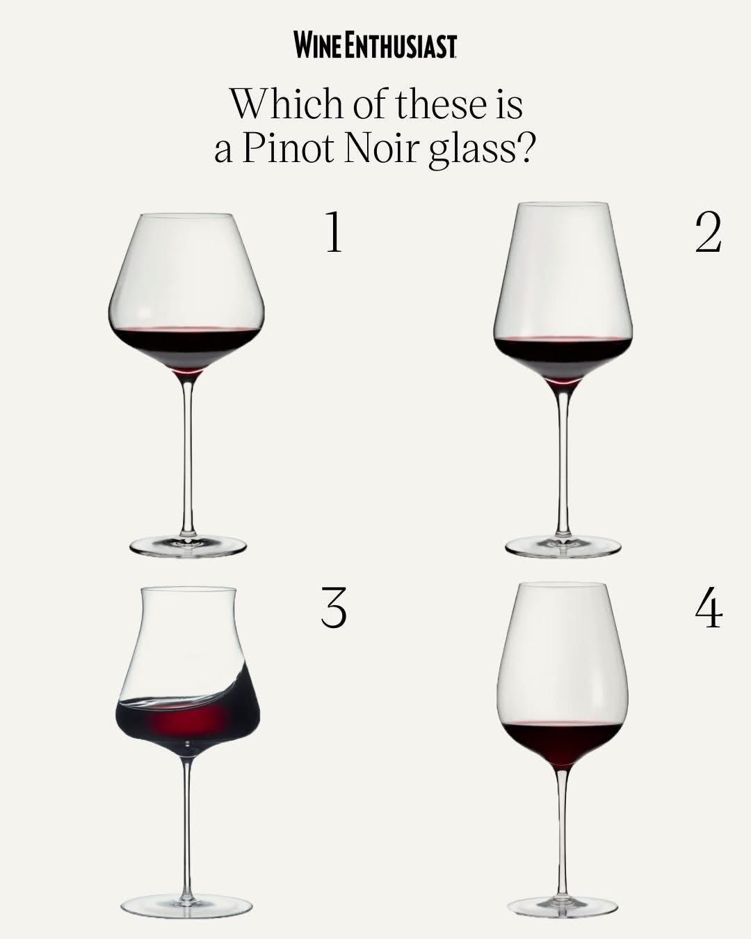 18. Which glass is the best for Pinot Noir?