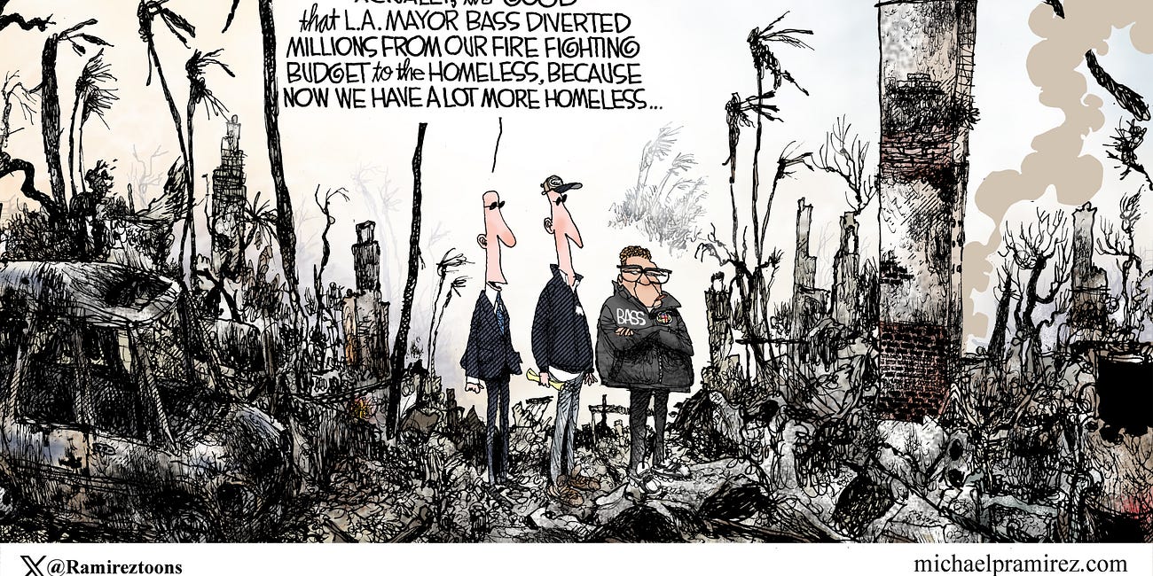 Michael Ramirez: Hearth and Homeless 1-15-25