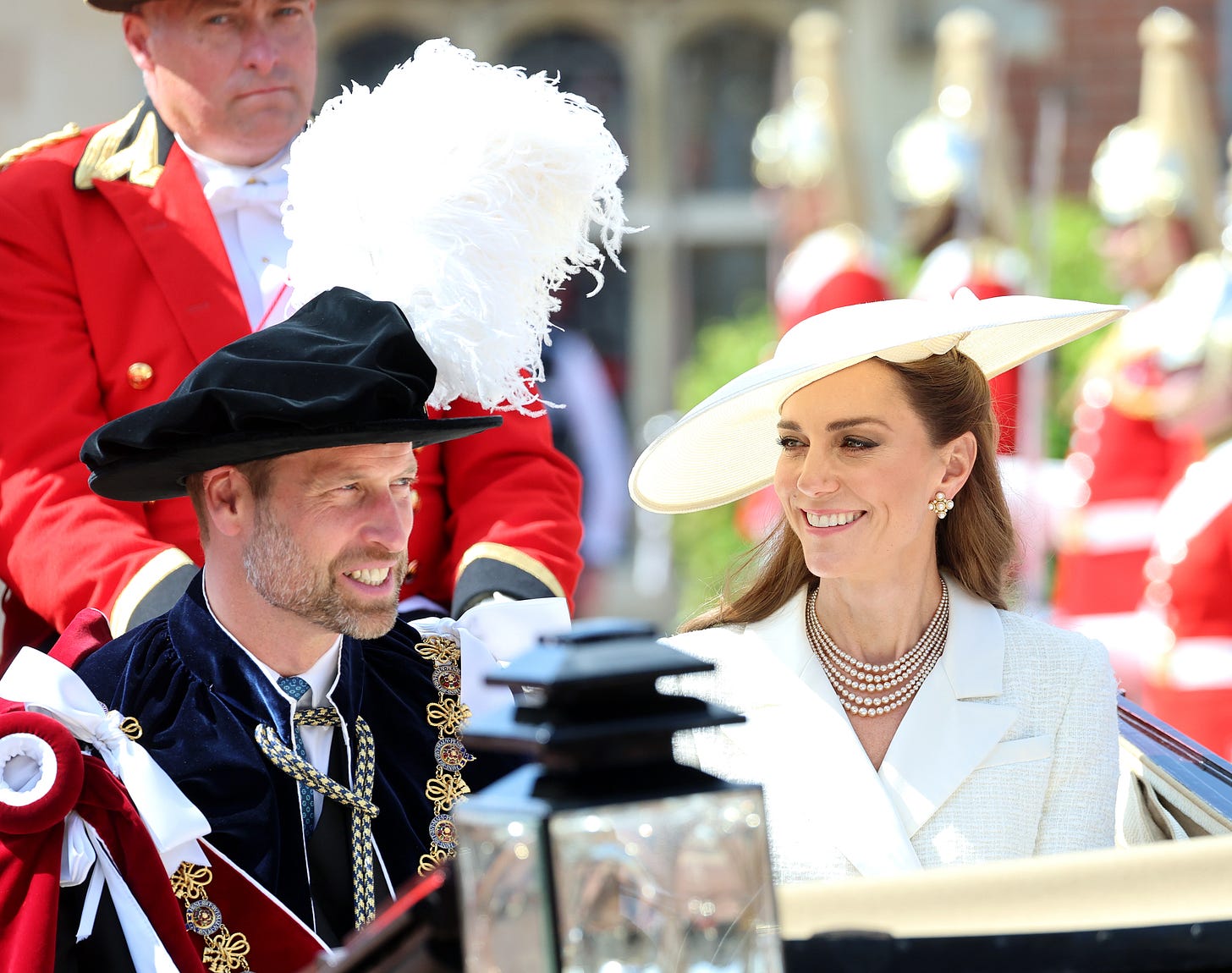 Prince William and Princess Kate smiling
