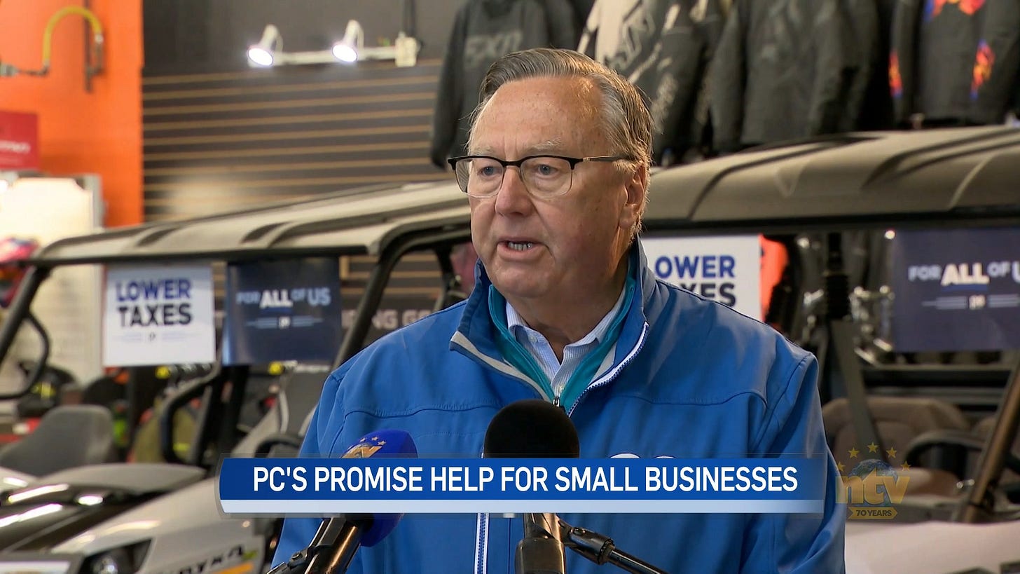 Election 2025: Tony Wakeham promises tax cuts if he wins the provincial  election - NTV