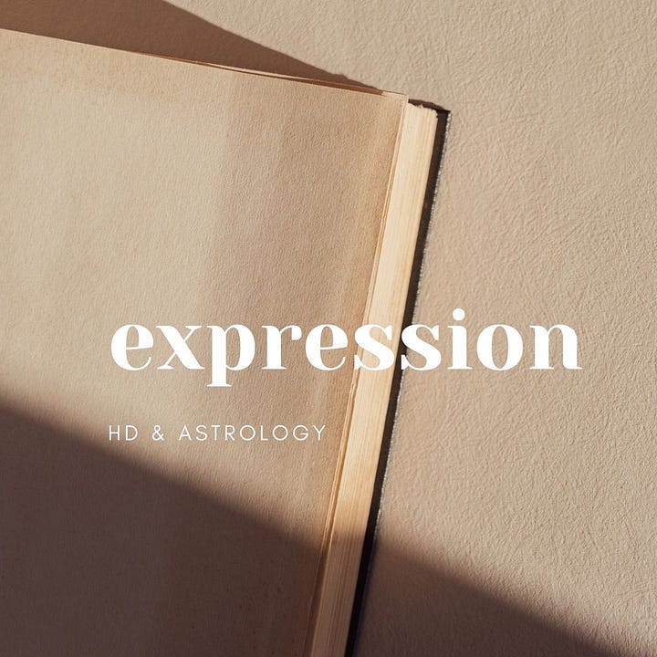 human design, astrology, love, work, expression, health, money