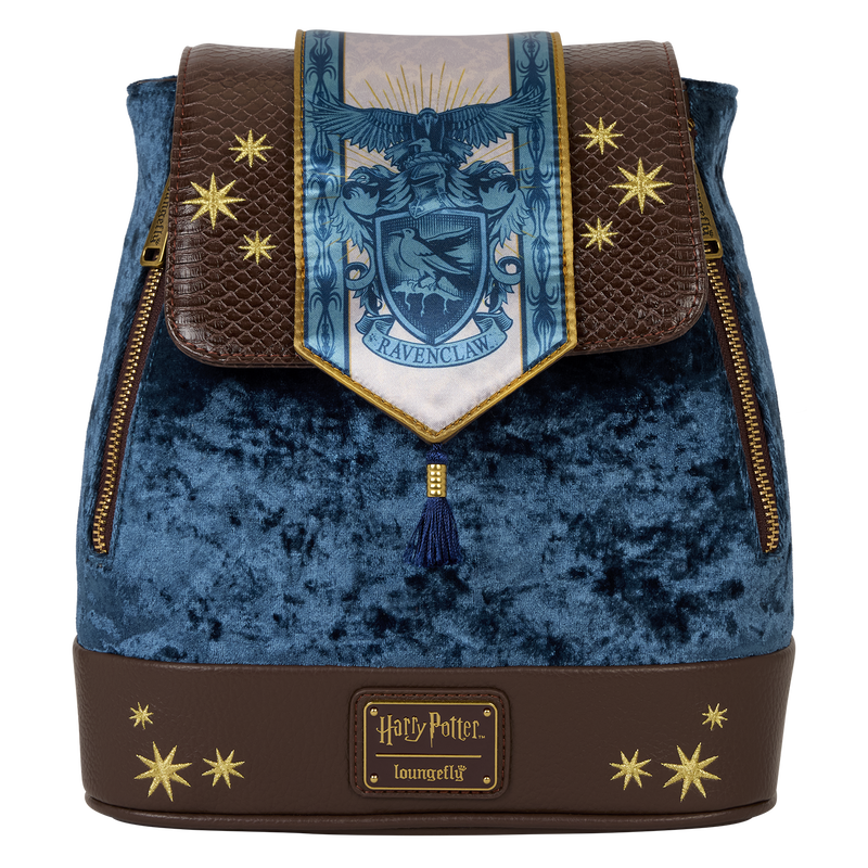 Exclusive Harry Potter Ravenclaw Banner Velvet Mini Backpack, , hi-res view 1 Exclusive Harry Potter Ravenclaw Banner Velvet Mini Backpack, , hi-res view 1