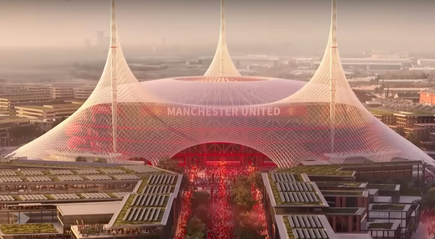 VIDEO: Sir Norman Foster unveils vision for new Manchester United stadium | Stadia Magazine VIDEO: Sir Norman Foster unveils vision for new Manchester United stadium | Stadia Magazine