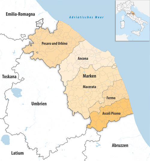 Le Marche Map