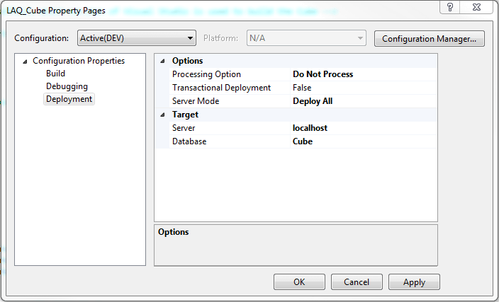 Automate build and deployment of SSAS Cubes using MSBUILD