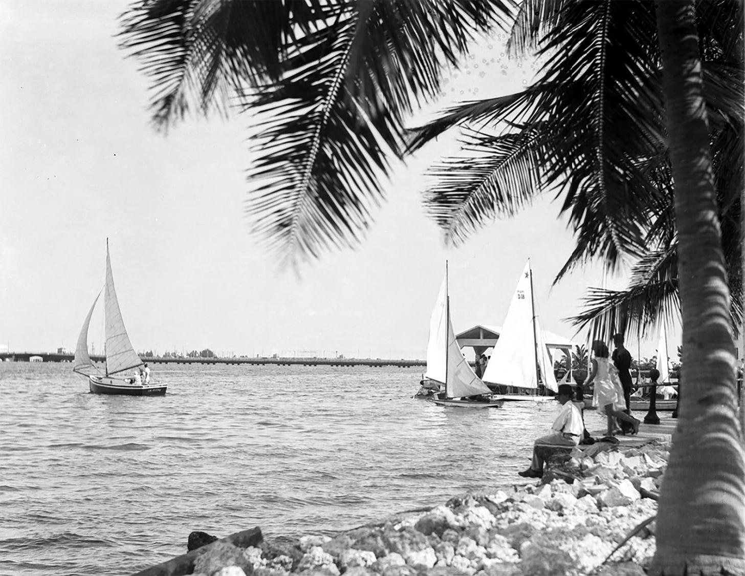 Photo of the Miramar docks in March 1933. Courtesy of Miami-Dade Public Library, Romer Collection. Photo of the Miramar docks in March 1933. Courtesy of Miami-Dade Public Library, Romer Collection.