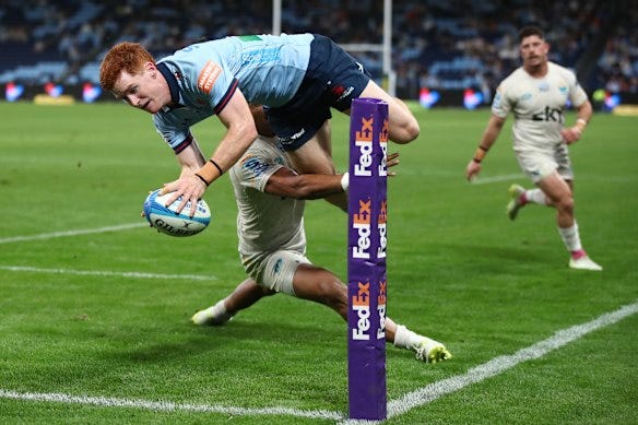 Super Rugby 2026: Flying NSW redhead helps Tahs avoid a right royal upset