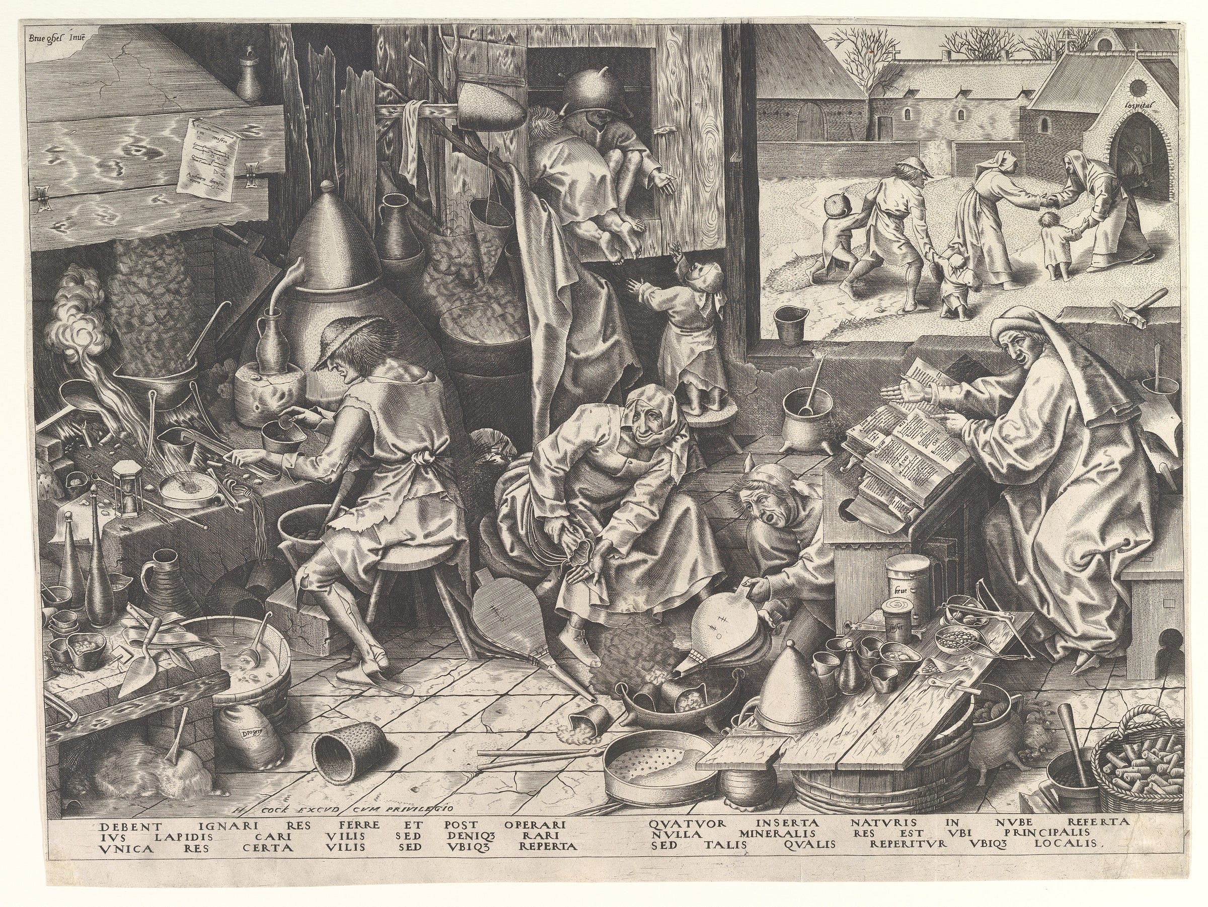The Alchemist by Pieter Brueghel The Elder