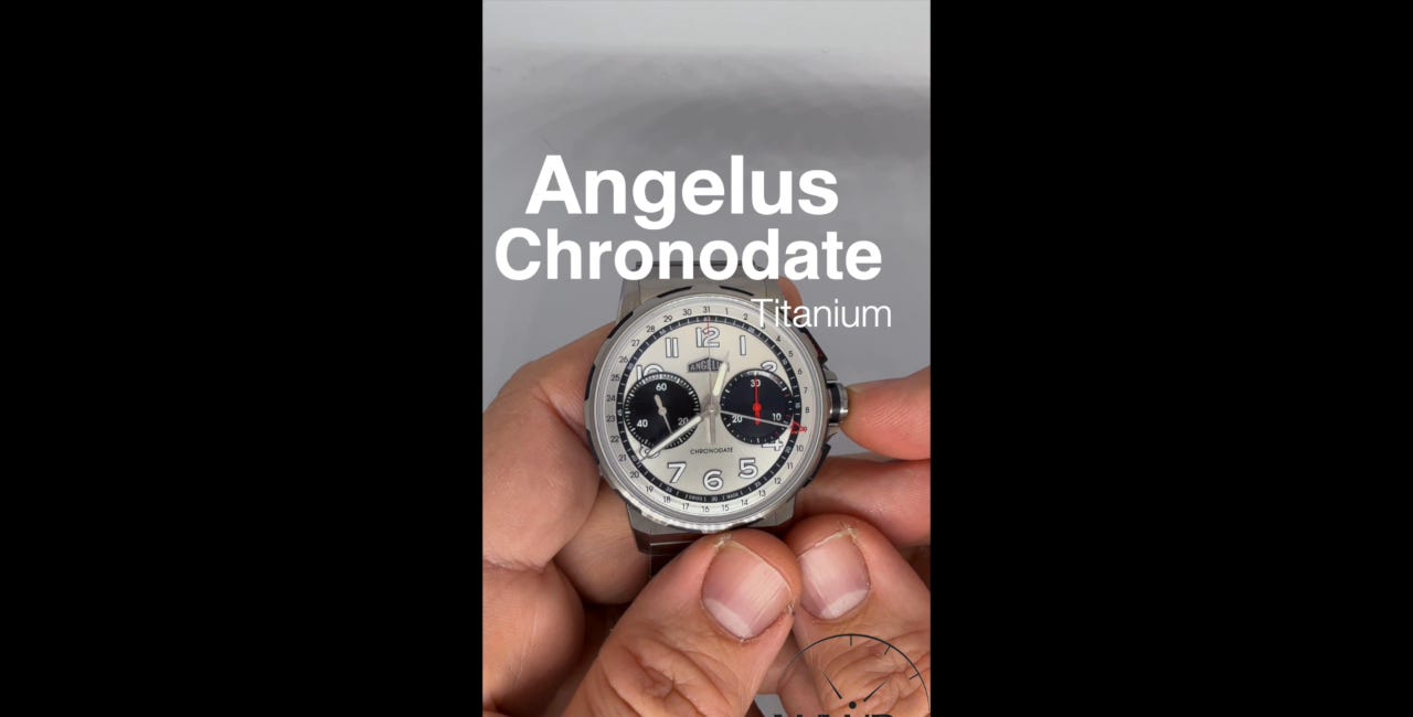 Review: The $29,000 Angelus Chronodate Titanium Silver 