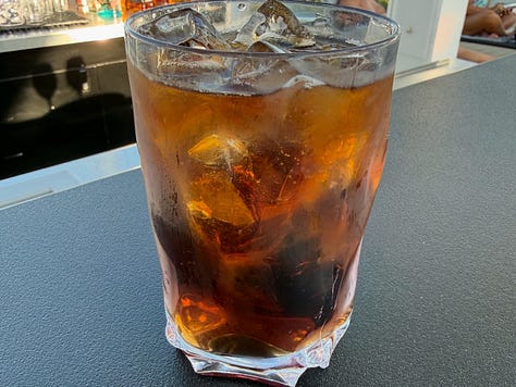 Dan and I always like to be on the top deck as our cruise ships leave port.