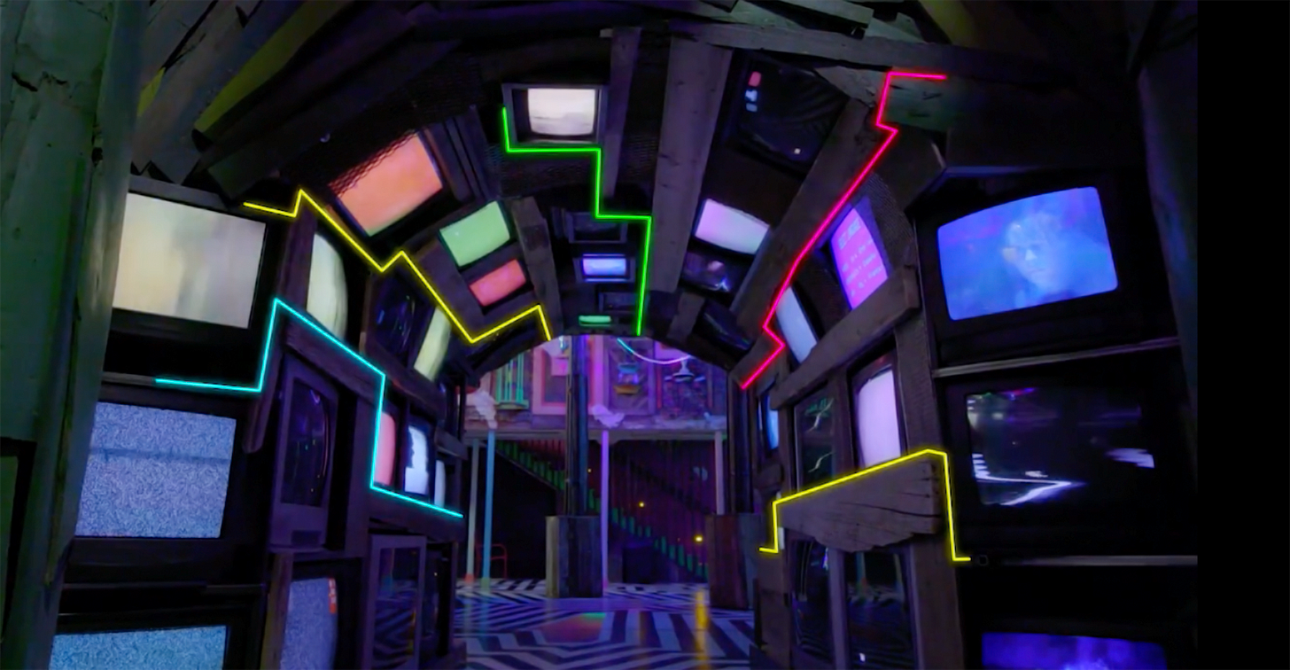 TV Tunnel in The House of Eternal Return - Courtesy of Brad Wolfley TV Tunnel in The House of Eternal Return - Courtesy of Brad Wolfley