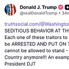 Quick Hitter: The President Calls for Political Violence