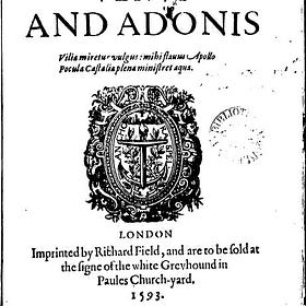 Venus and Adonis: the Birth of Shakespeare