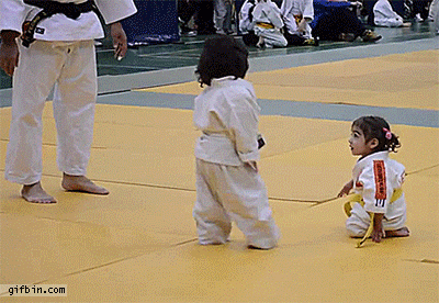 Little Girl Judo Bow Fail | Best Funny Gifs Updated Daily