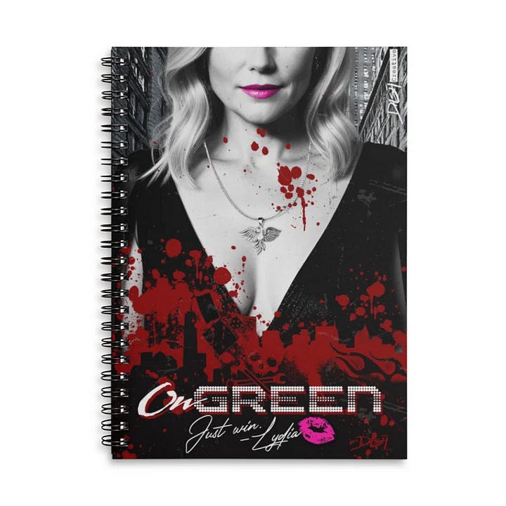 Cover images for Just Win notebooks.