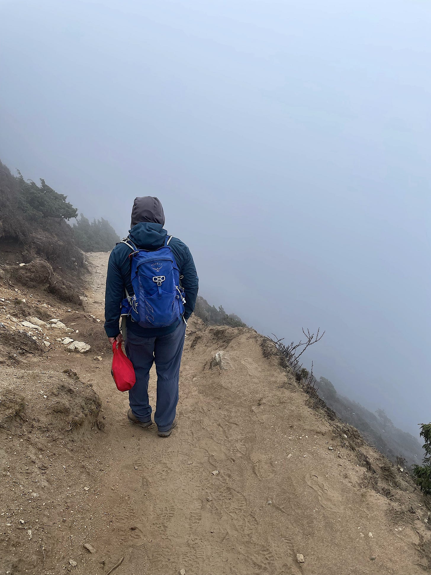 I worried that this trail would scare me, but we couldn’t see anything so I was fine.