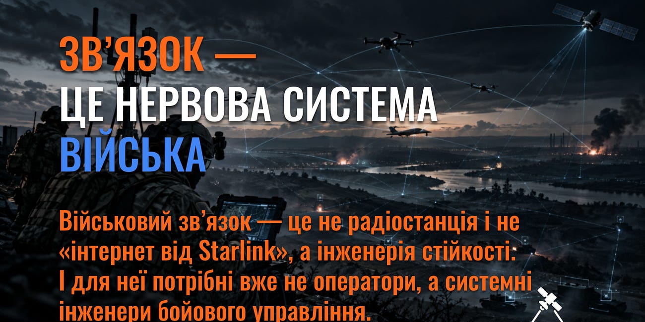 Зв’язок — це нервова система війська