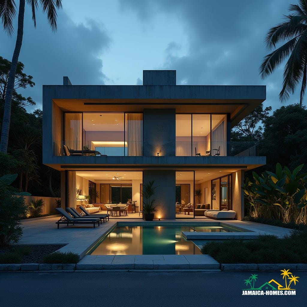 Modern luxury residential real estate, jamaica caribbean