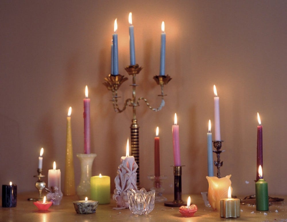 An image added by snotbox on Aug 24, 2024. May present: taper candle holders, candle, candlestick, candle holder, taper.