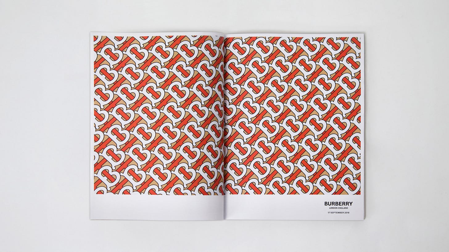 Peter Saville collaborates with Riccardo Tisci to design new Burberry logo  and monogram