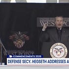 Secretary Whiskeyd*ck Has A Message For [Hic!] West Point Grads
