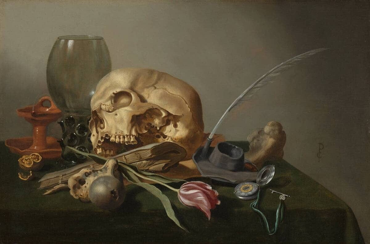 Pieter Claesz vanitas with skull and candle Pieter Claesz vanitas with skull and candle