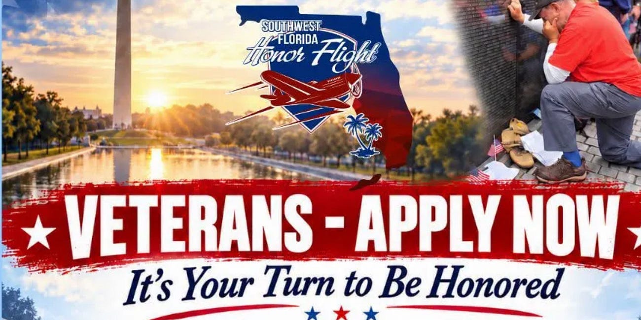 Southwest Florida Honor Flight Seeks Veterans for Trips to Washington, D.C.