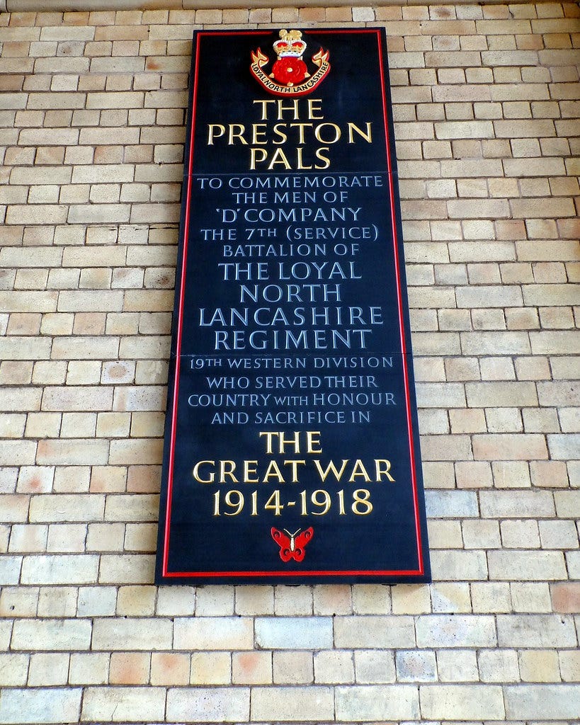 Preston | The "Preston Pals" war memorial at Preston station… | Flickr