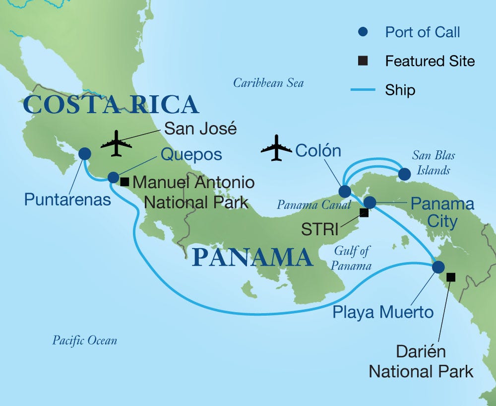 Panama and Costa Rica by Sea: The Natural Wonders of Central America | Smithsonian Journeys Panama and Costa Rica by Sea: The Natural Wonders of Central America | Smithsonian Journeys