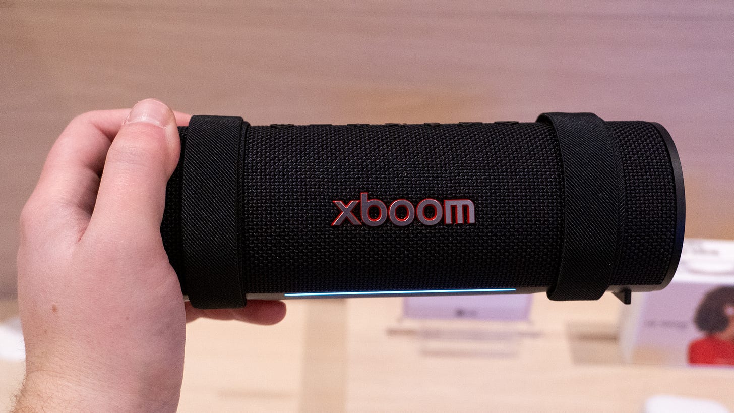LG Xboom will.i.am Grab speaker CES 2025 LG Xboom will.i.am Grab speaker CES 2025