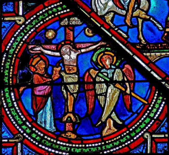 Sens cathedral stained glass