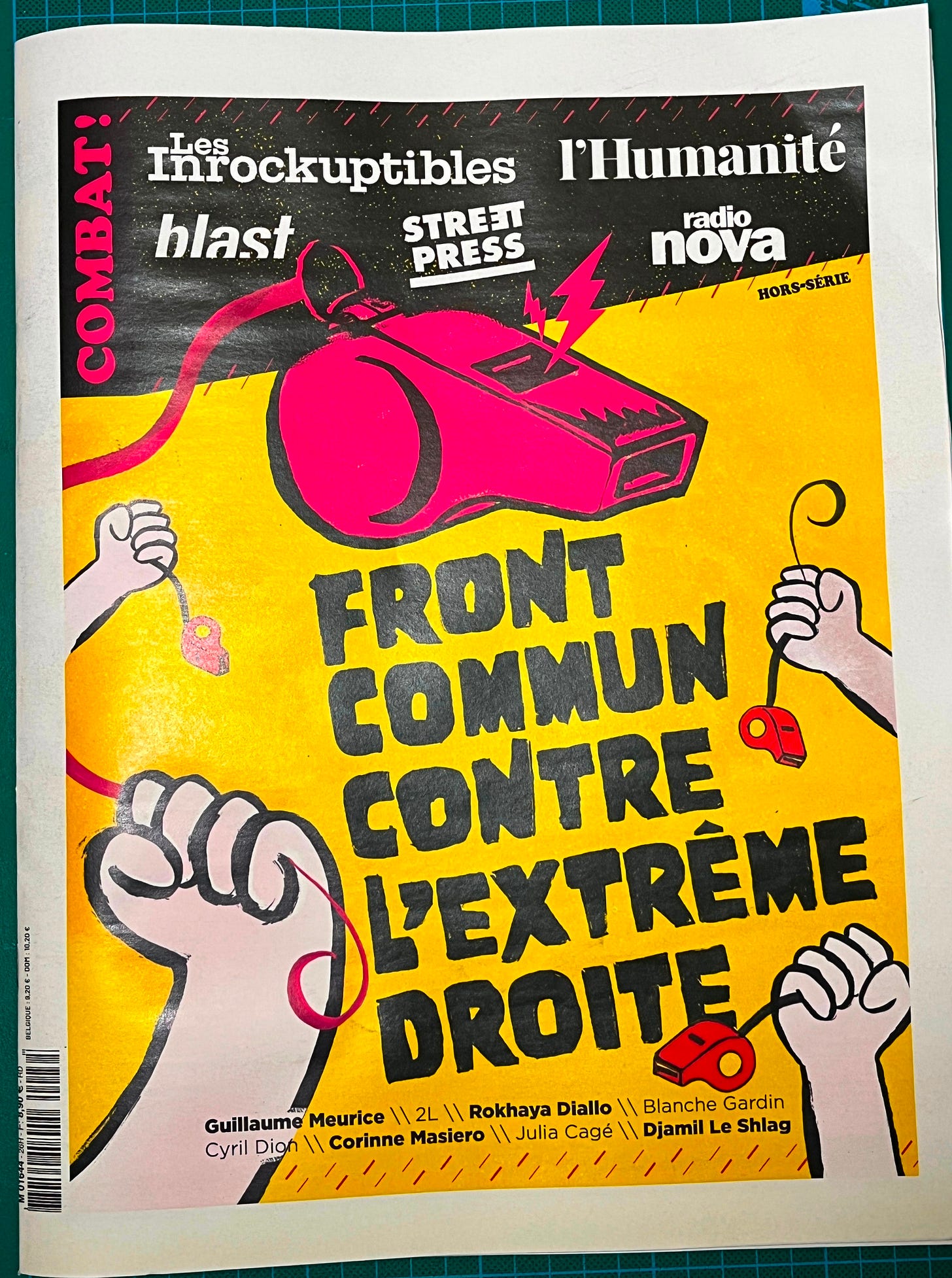 Journal spécial collaboration hors série "Front commun contre l'extrême droite".
