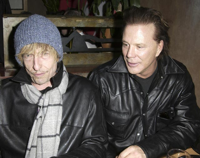 r/bobdylan - Bob Dylan and Mickey Rourke