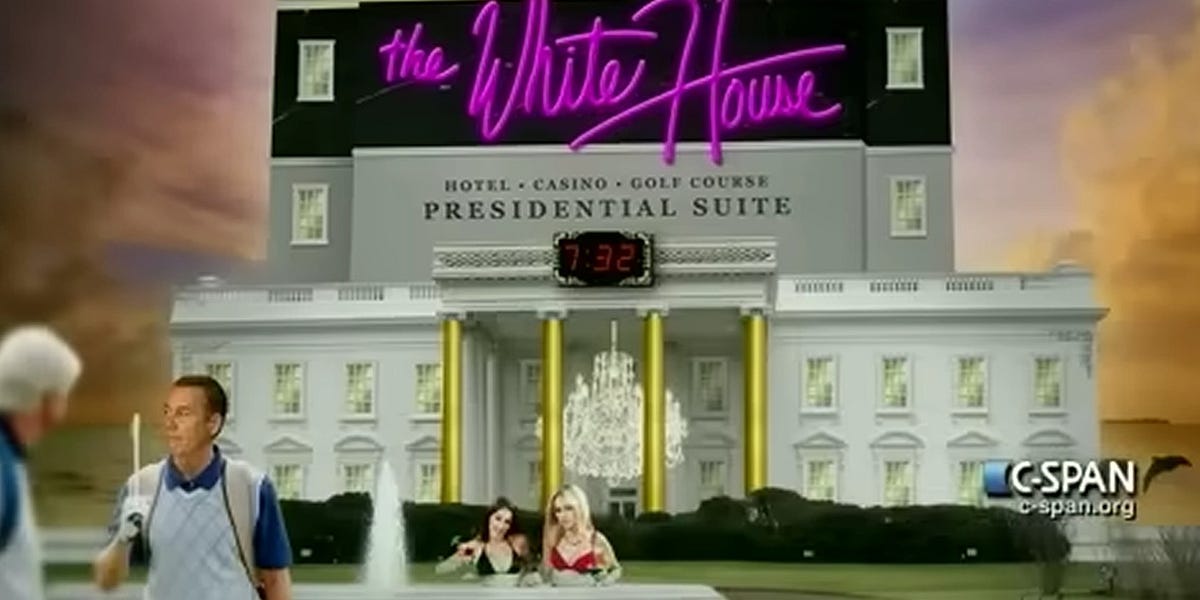 The Year Trump Made The White House Resemble A Tacky Russian Whorehouse