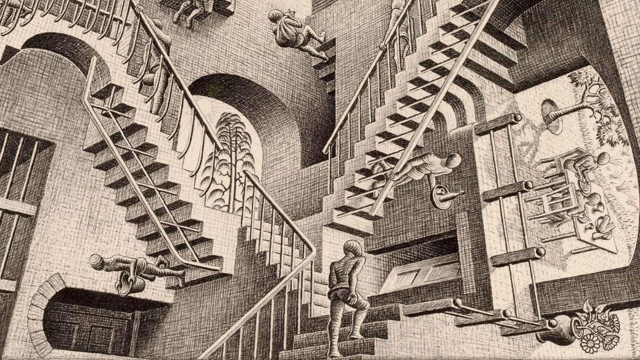 MC Escher: An enigma behind an illusion